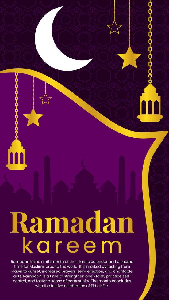 Best Ramadan Kareem Animation - Perfect for Instagram Reels vector