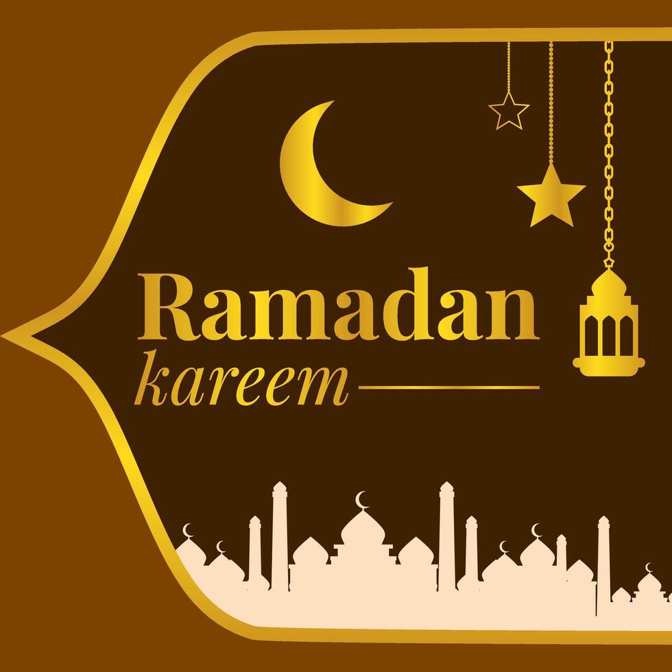 Best Stylish Ramadan Kareem Feed Design for Instagram and Facebook vector