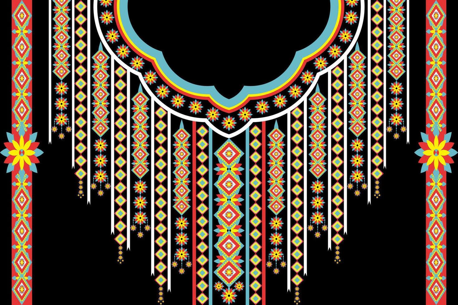 Native Geometric Ethnic Pattern vector