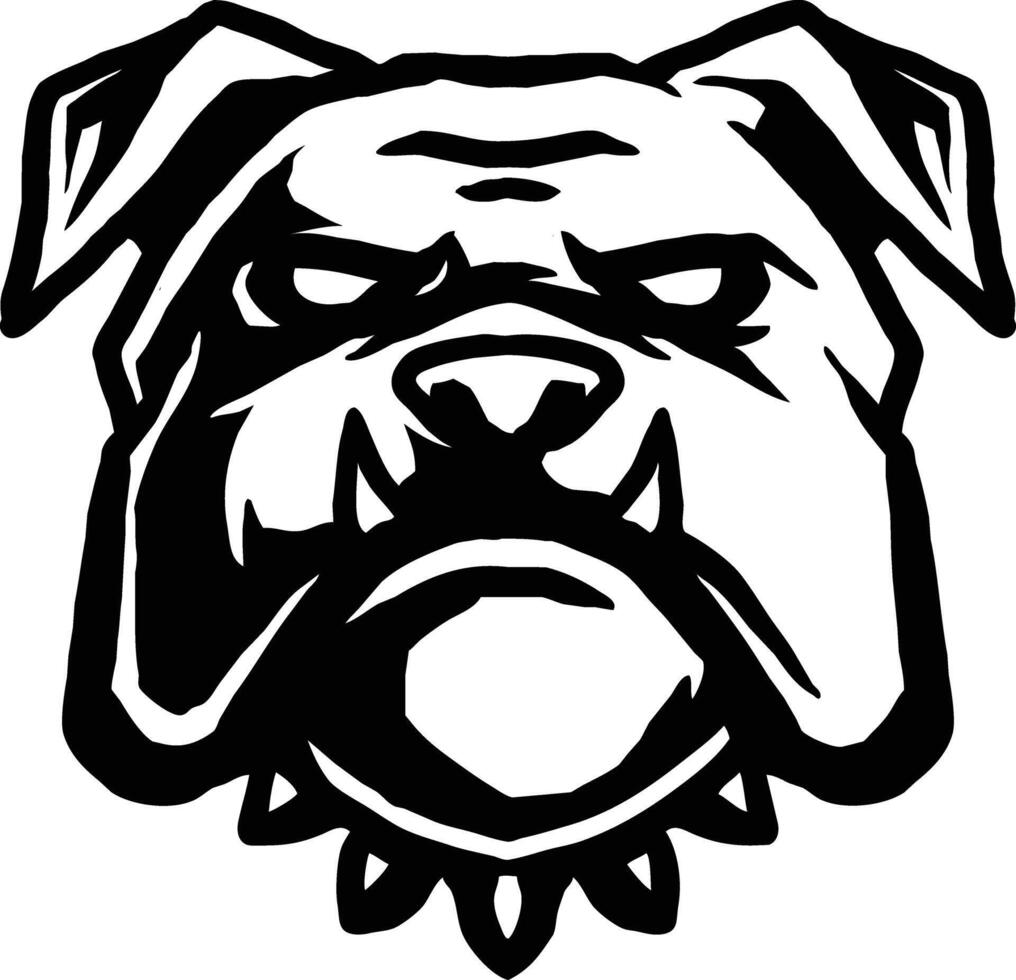 Illustration animal logo mascot bulldog isolated in a white background vector
