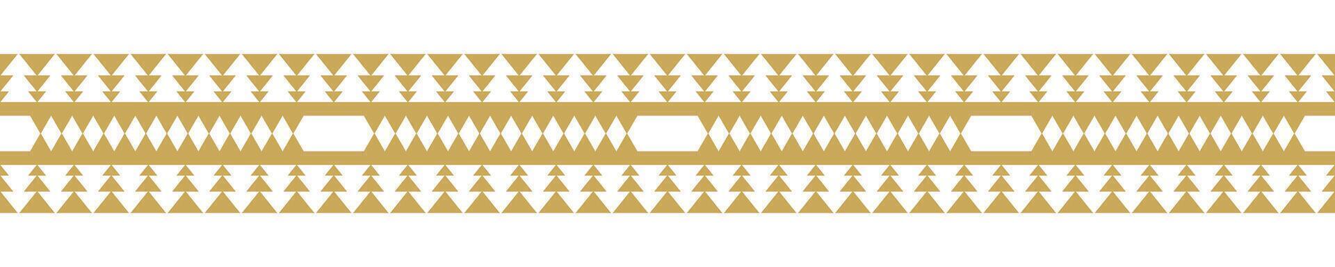 Geometric Ethnic Border Design Native American and Tribal Pattern for Fabric and Carpet. vector