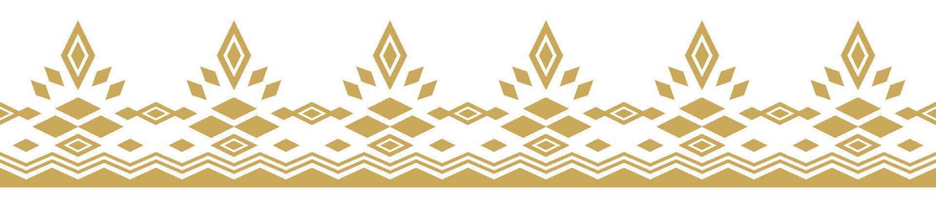 Timeless Aztec Stripe Ethnic Border Tribal Pattern for Modern Fabric Design. vector