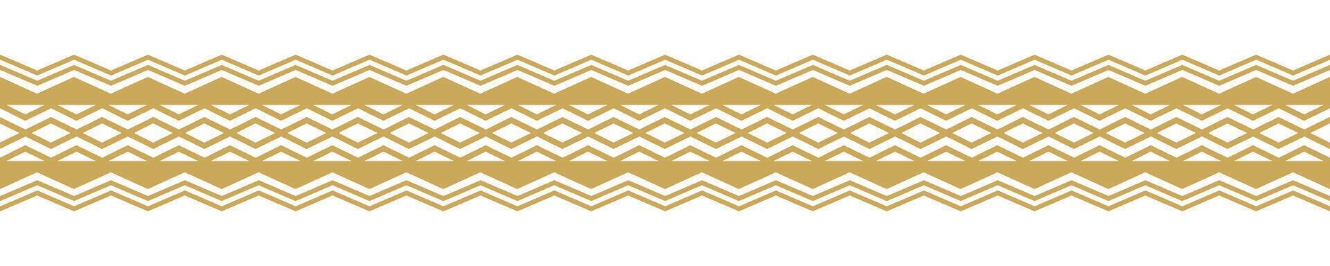 Decorative Ethnic Stripe Aztec Border Geometric Inspiration for Carpet and Clothing. vector