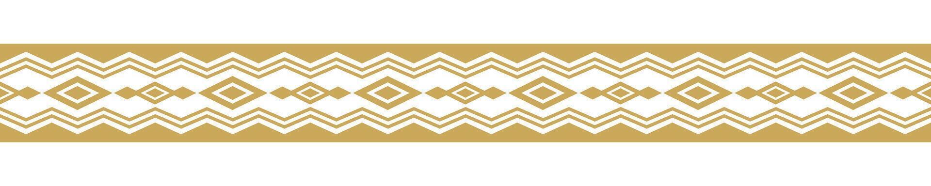 Aztec Ethnic Stripe Border Unique Geometric Pattern for Fabric and Art. vector