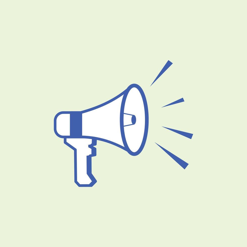Megaphone icon. Loudspeaker symbol. megaphone sound isolated icon illustration design, resources graphic icon element design. megaphone illustration with the theme of broadcasting vector