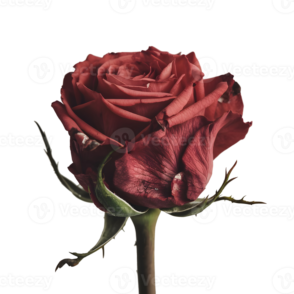 Beautiful Red Rose with Transparent Background png