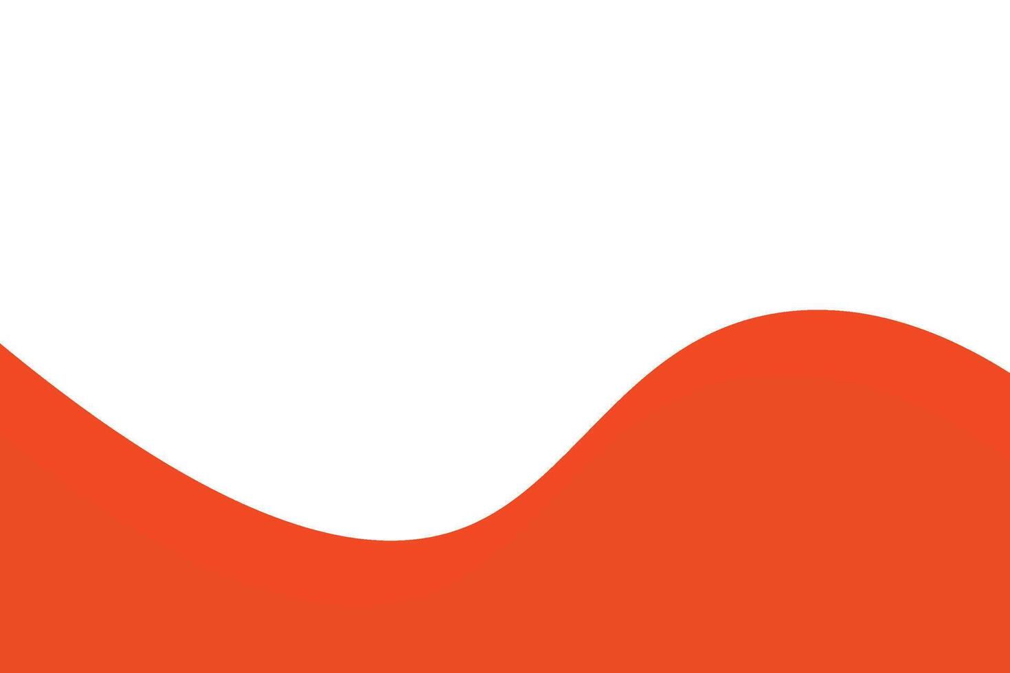 orange wave with white vector