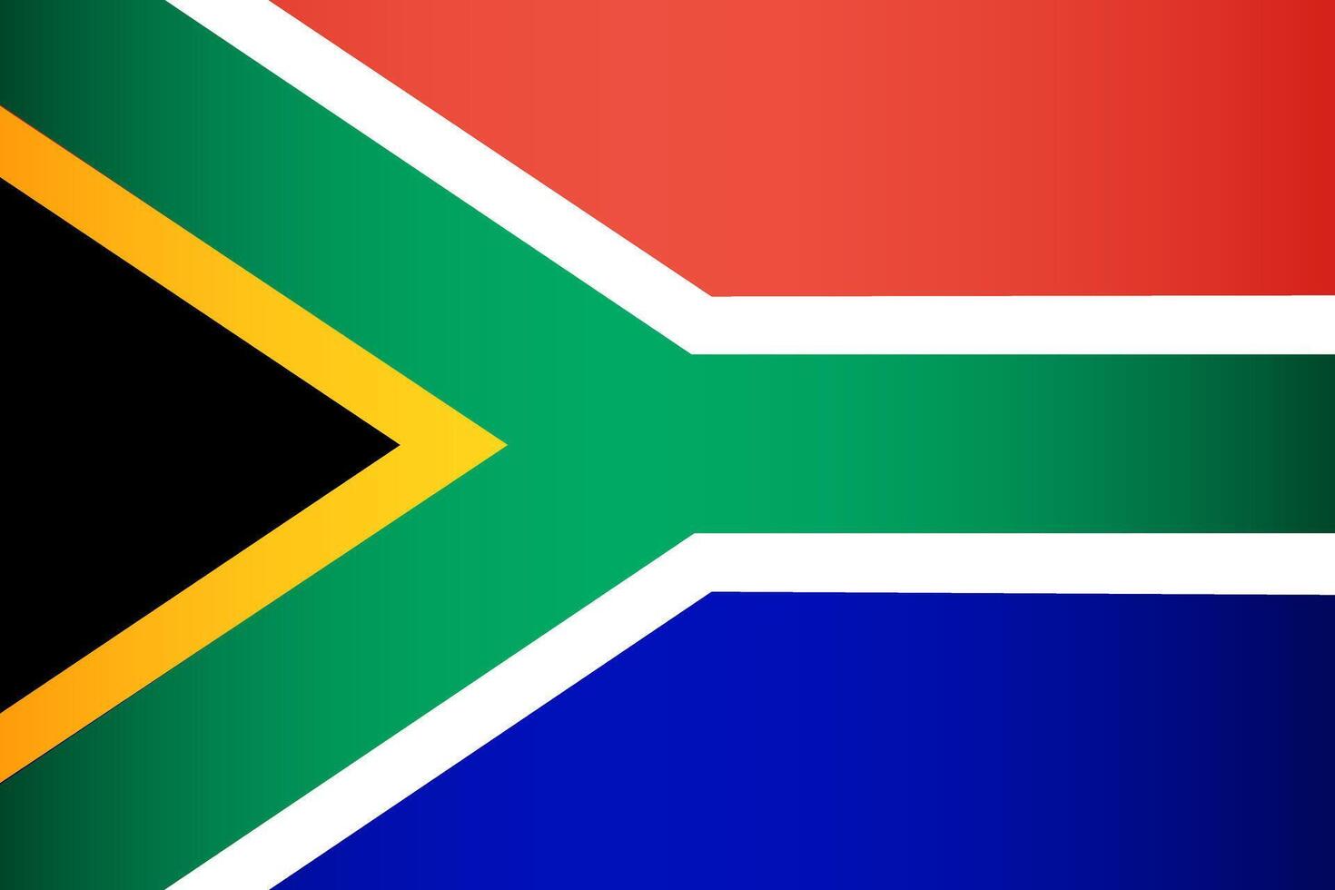 National Flag of the Republic of South Africa vector