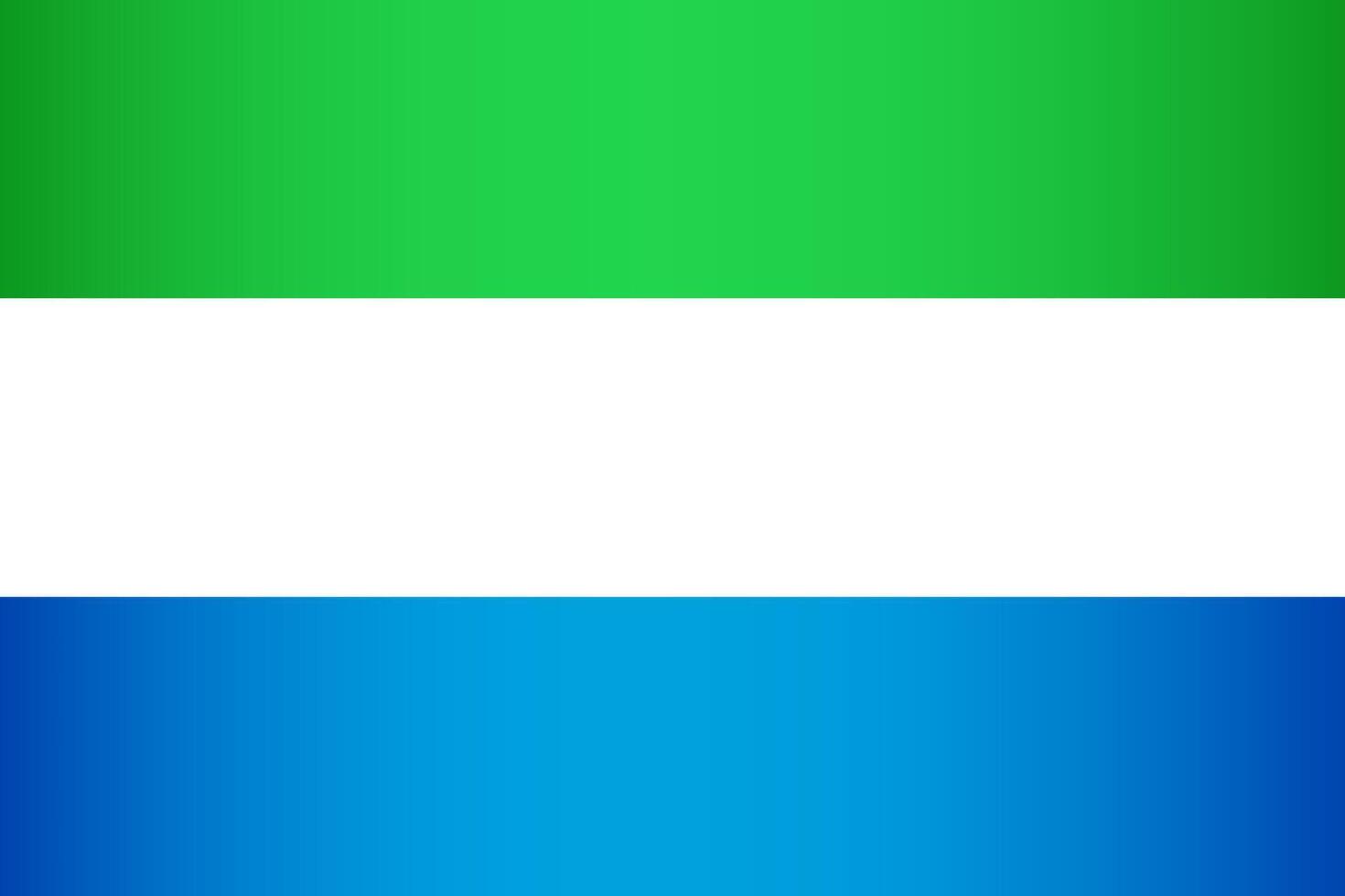 National Flag of the Republic of Sierra Leone vector