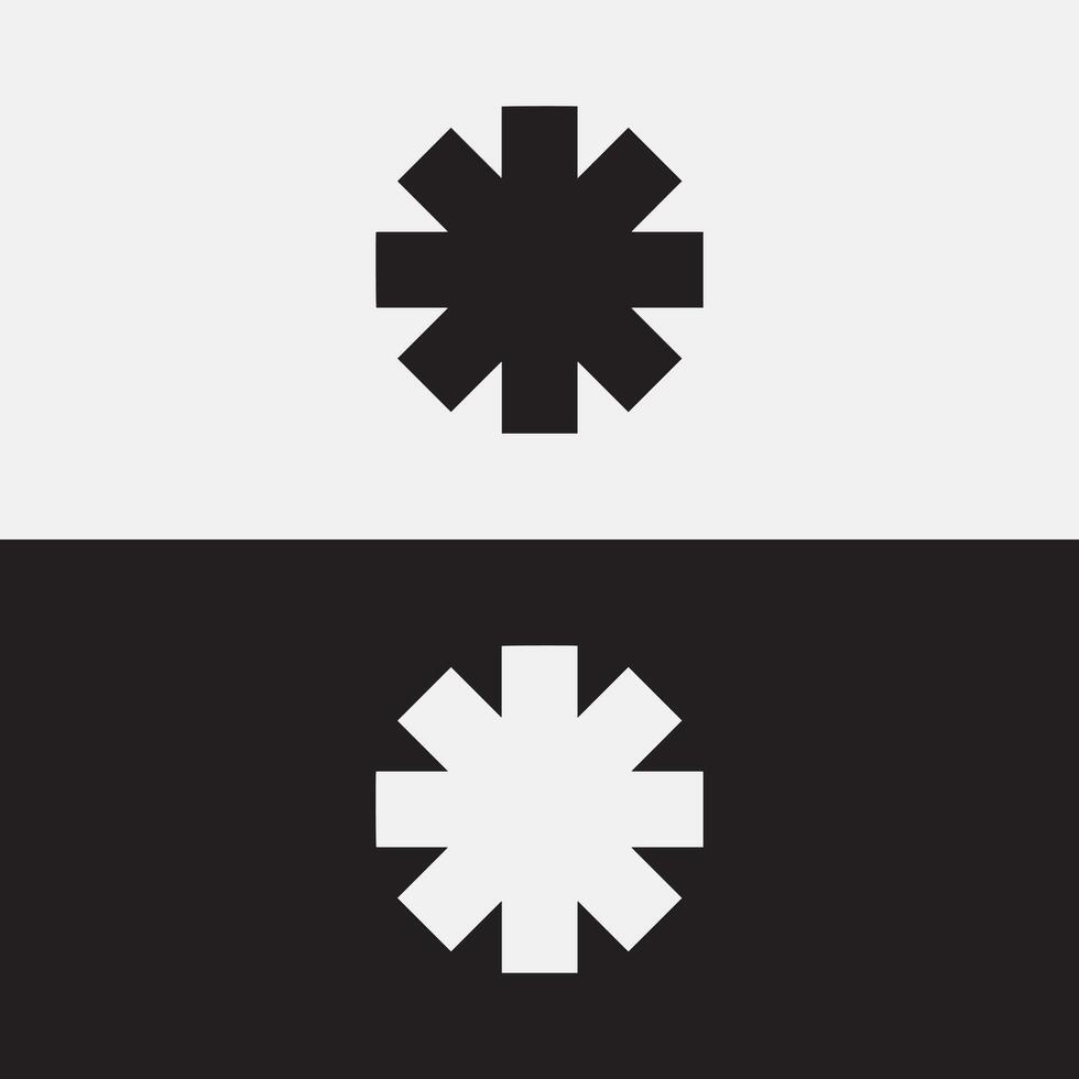 asterisk icon element web icon vector