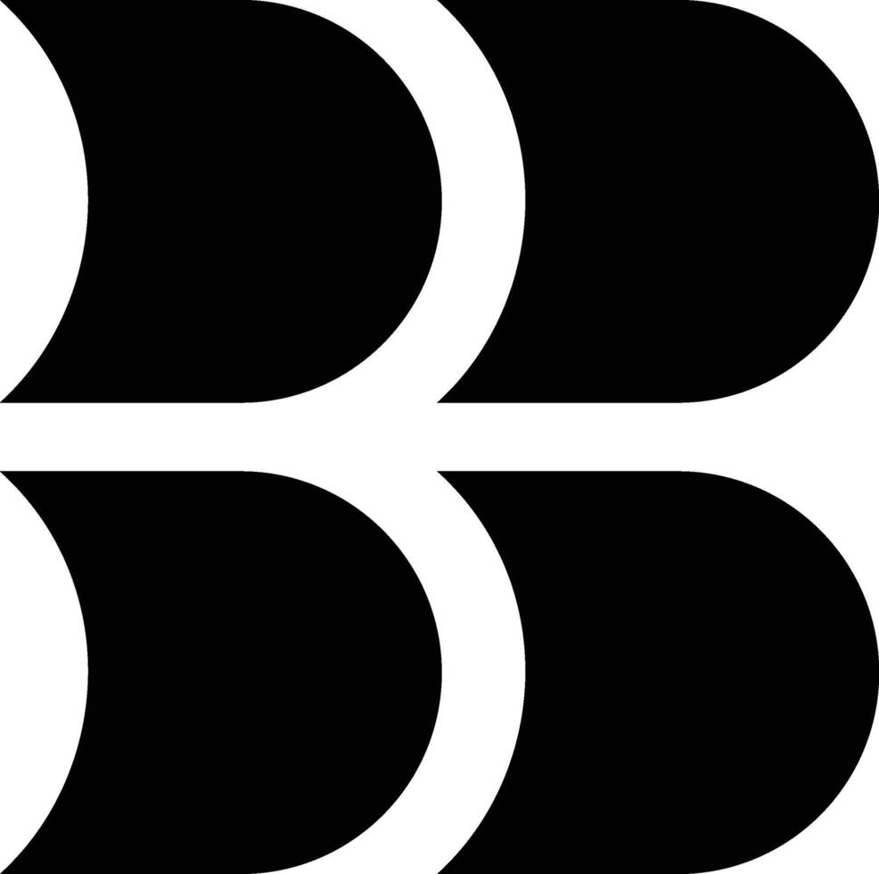 BB Initial Letter logo design vector