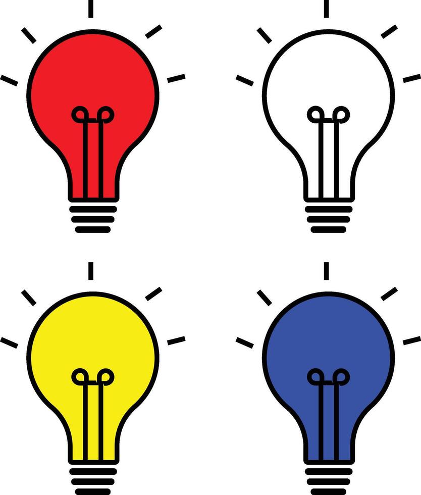 Ideas creativity analytical thinking processing light bulb vecto icon vector