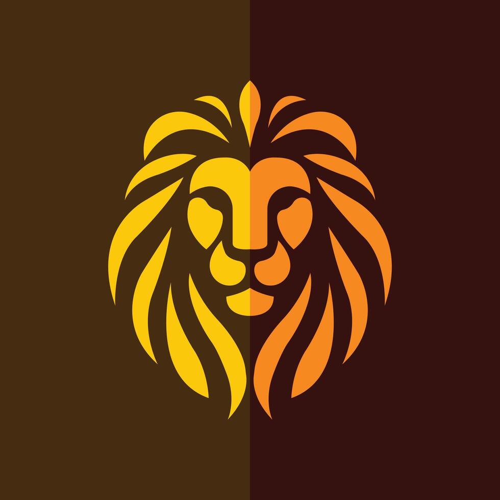 The Dual Toned Lion Pride of the Savanna vector