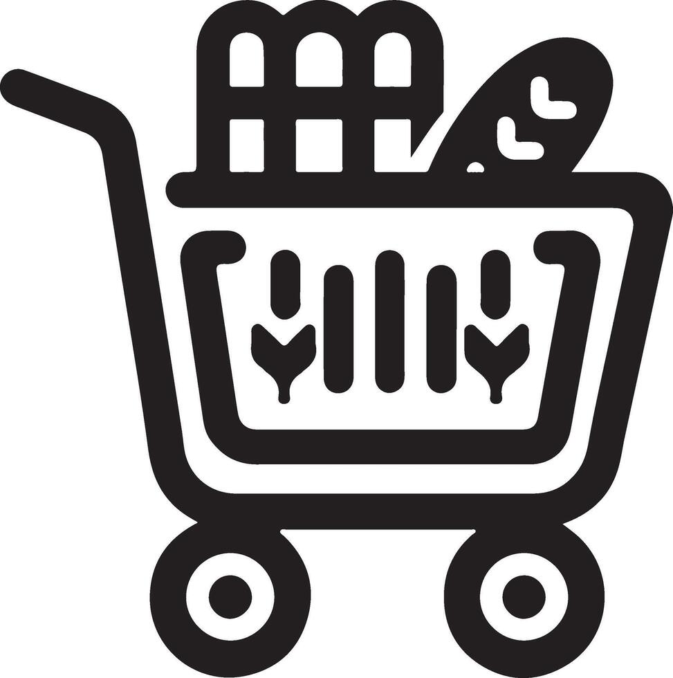 shopping cart icon vector