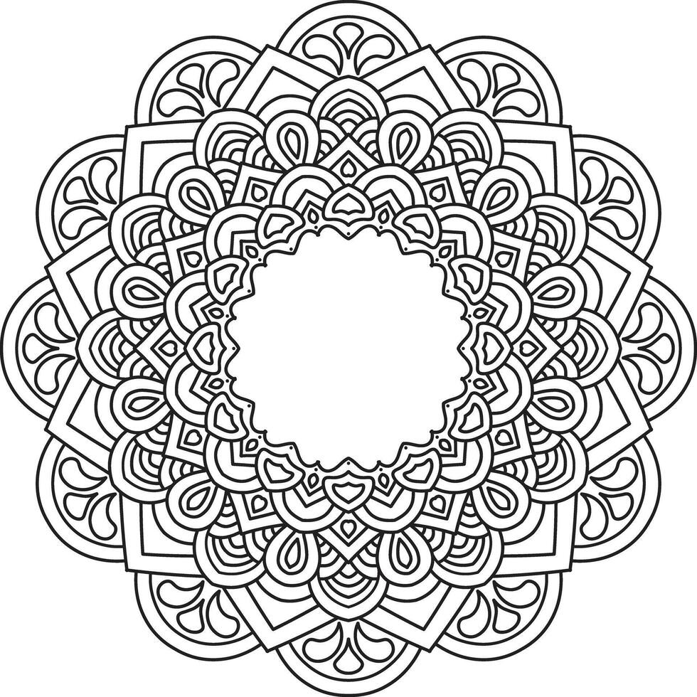 Mindful Mandala Coloring Collection vector