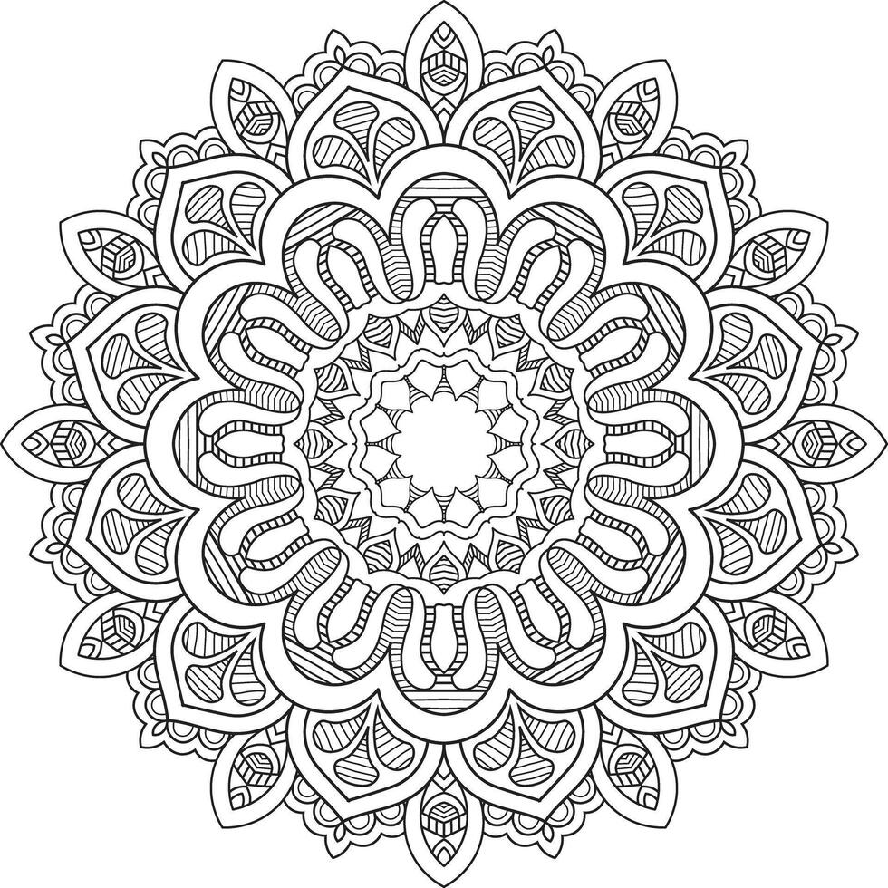 Mandala Art for Relaxation vector