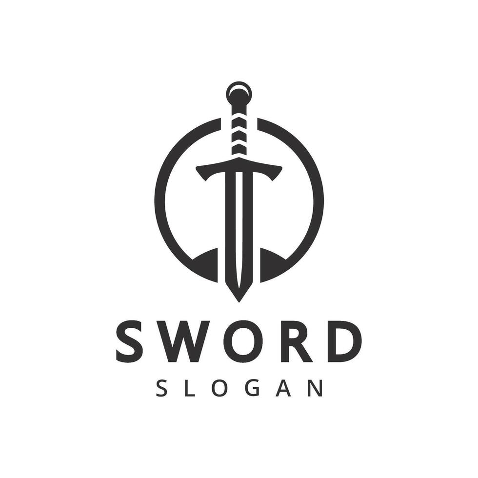 Sword logo design vector