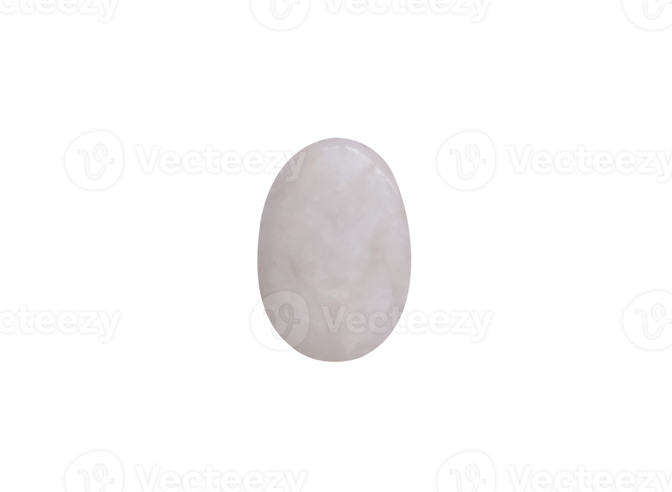 Quartz gemstone,Polished Oval White gemstone isolated background,Top view Closeup of natural mineral from geological,Single Rock Quartz stone.Element Concept for Zen,Spa png