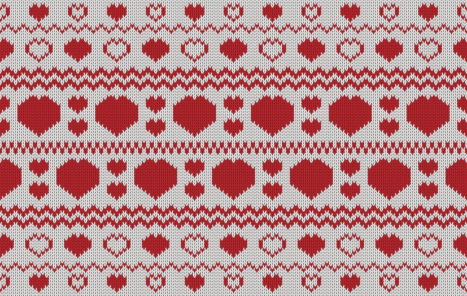 Knitted pattern seamless fabric Valentine day. traditional knitted pattern heart lover. Designed for background ,wallpaper ,valentine ,clothing ,knitted pattern ,fabric ,embroidery ,textile vector
