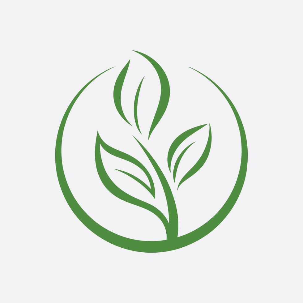 leaf ecology nature element vector
