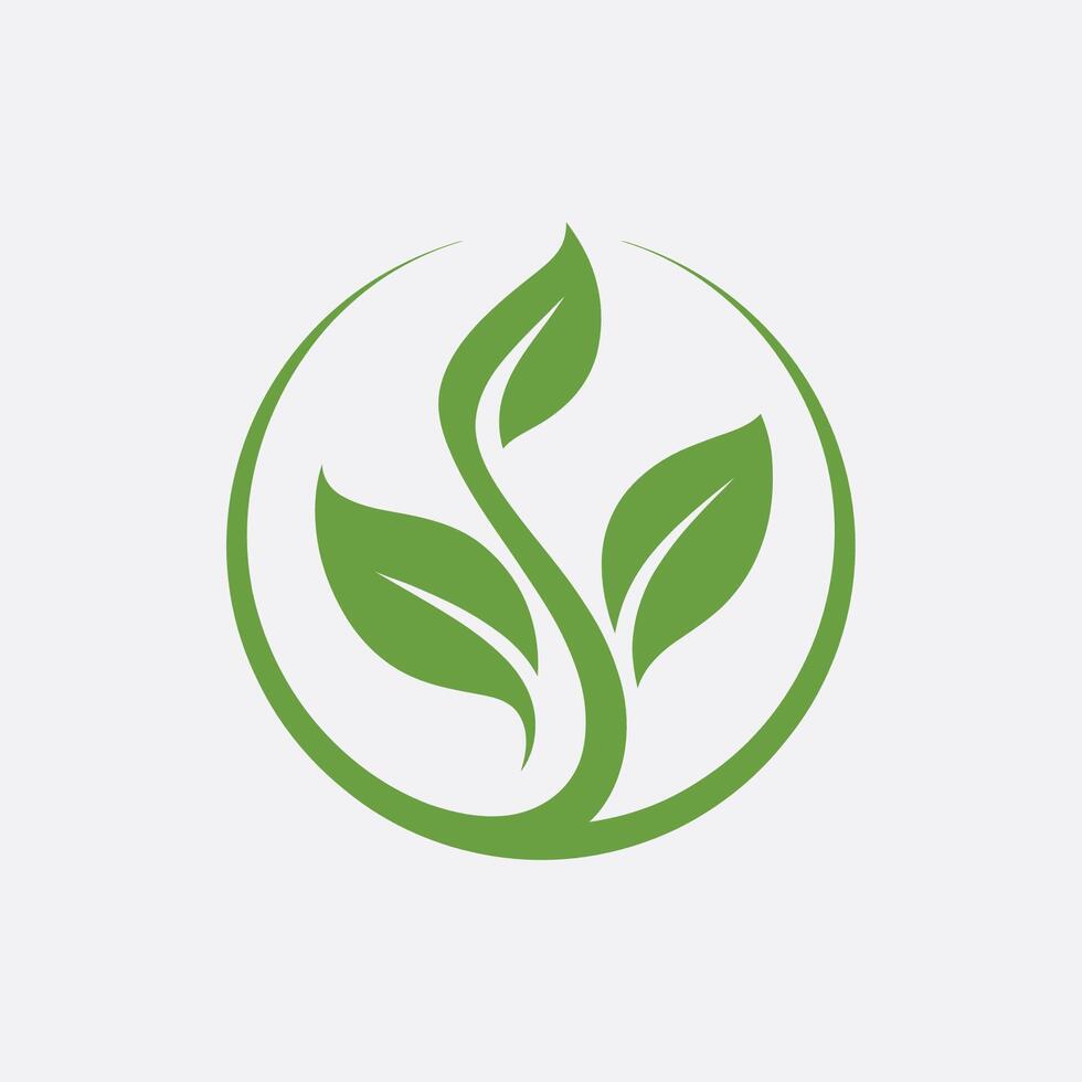 leaves logo icon design template icon vector