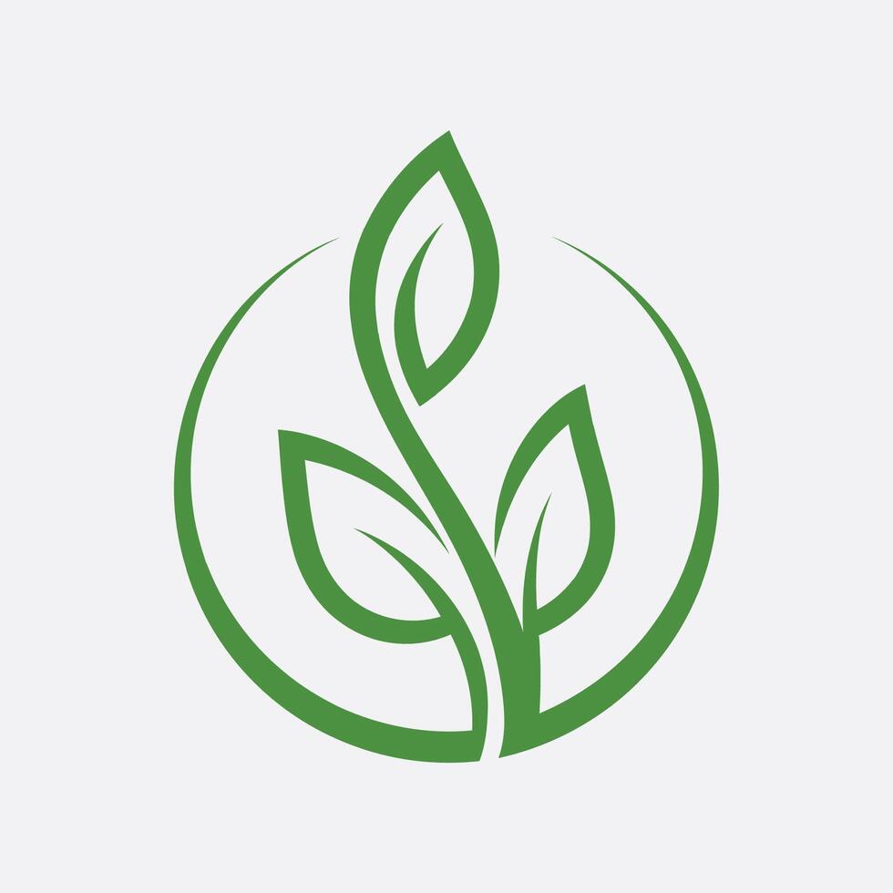 green leaf ecology vector