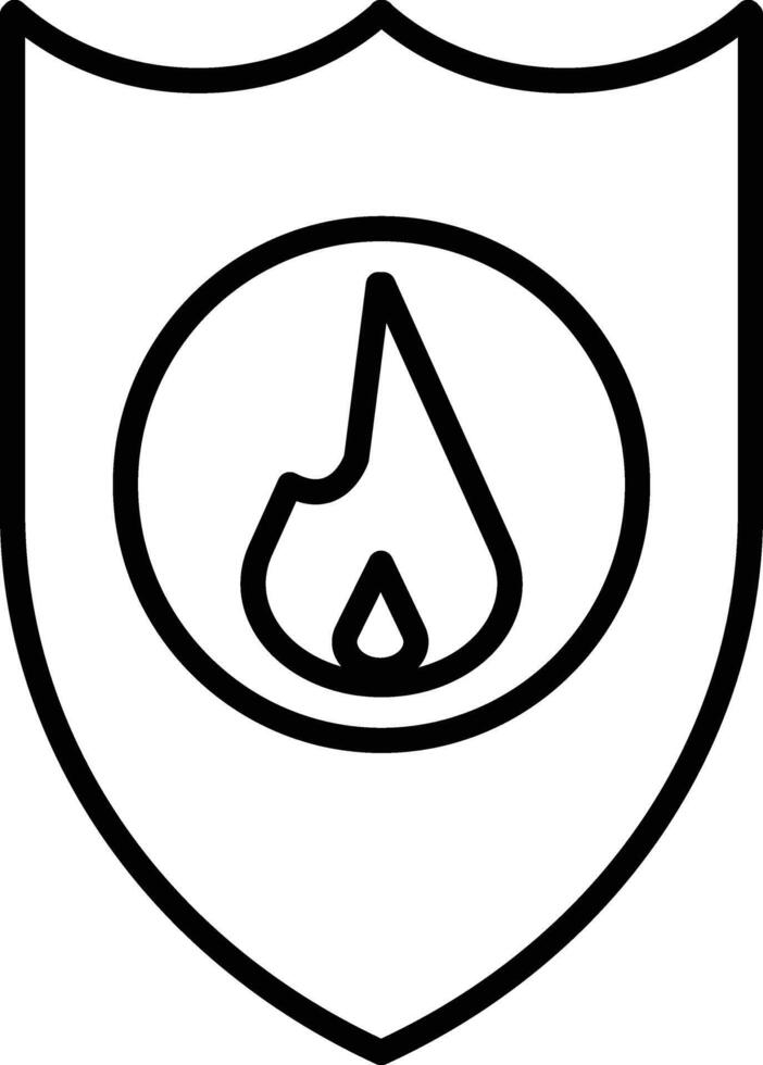 Firefighter Badge Illustration Icon vector