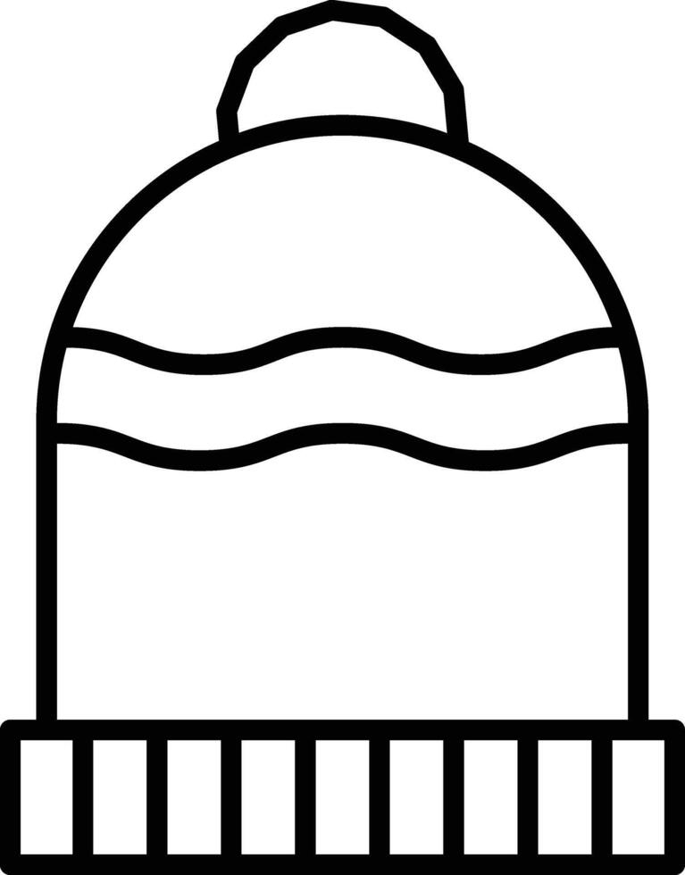 Beanie Illustration Icon vector