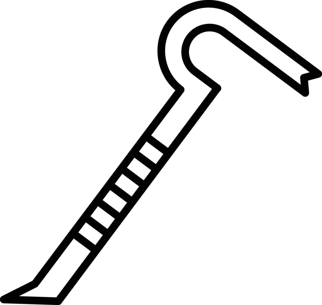 Crowbar Illustration Icon vector
