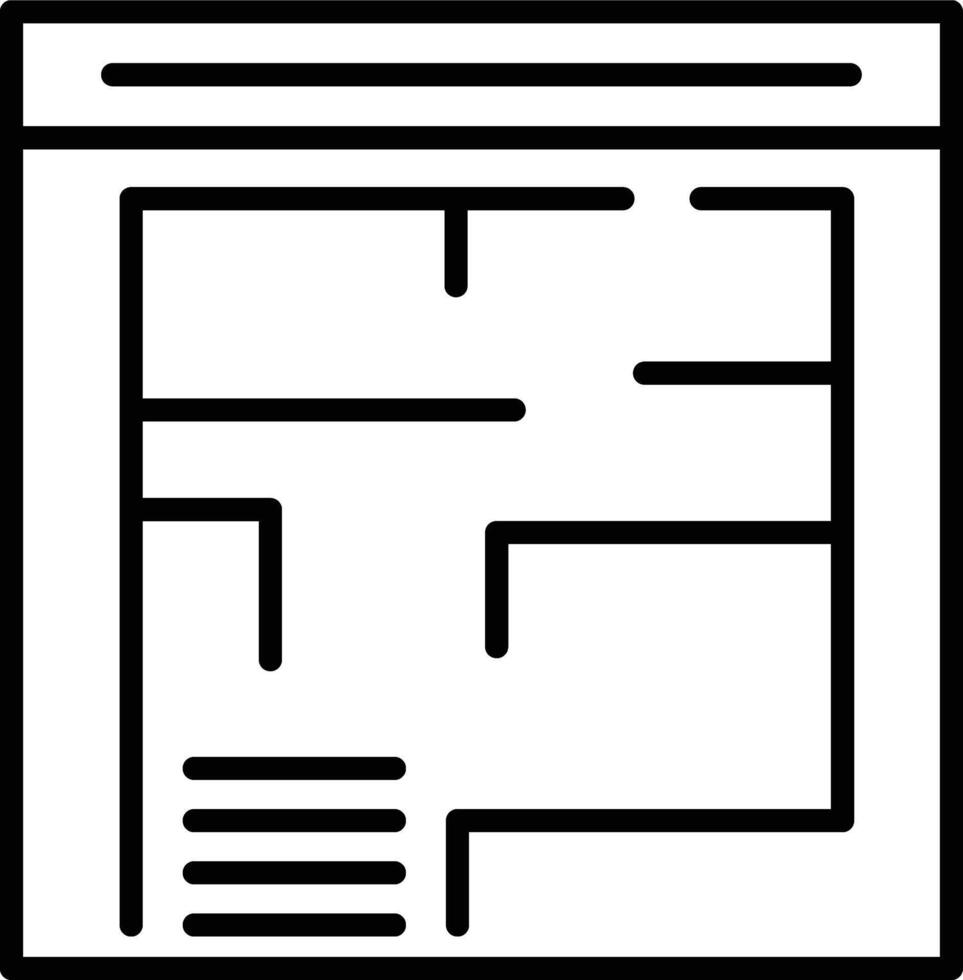 Evacuation Plan Illustration Icon vector