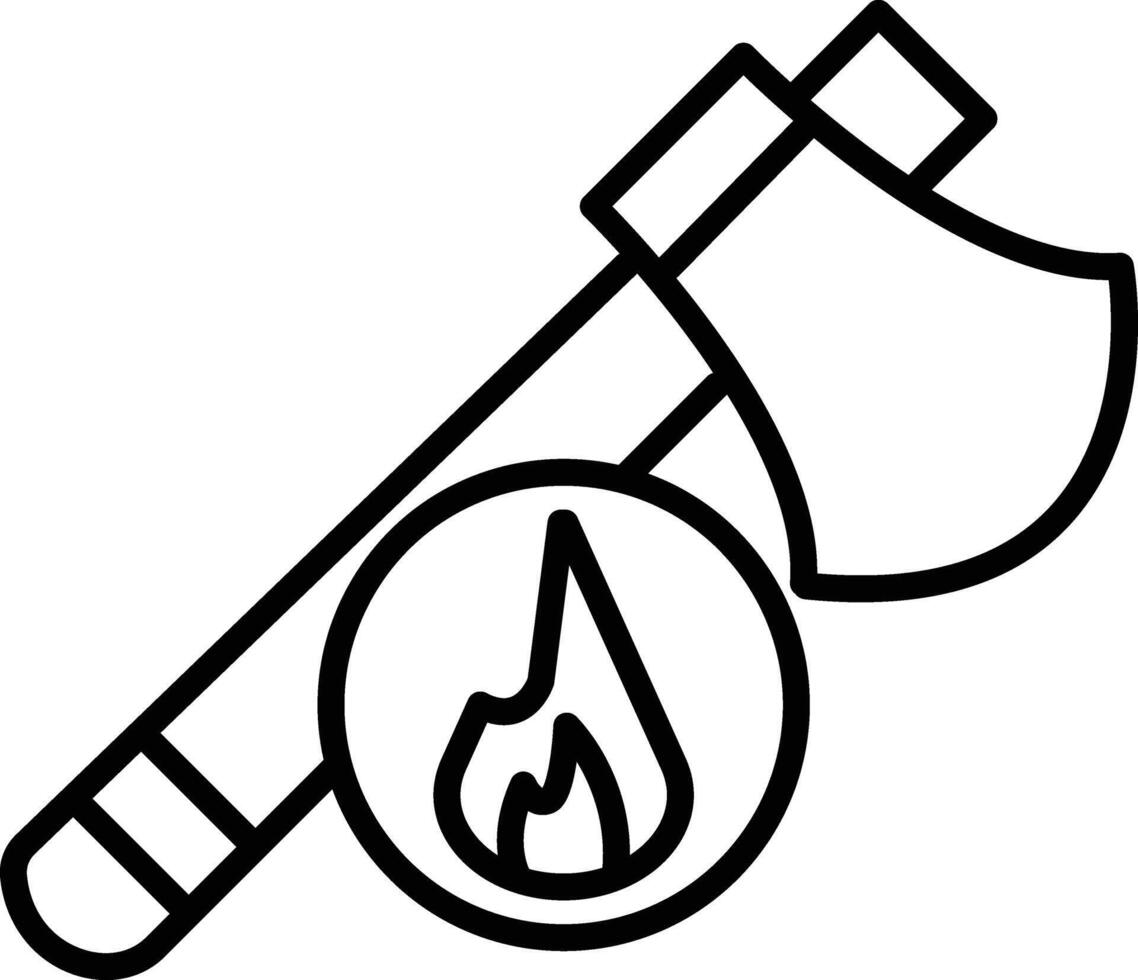 Axe Illustration Icon vector