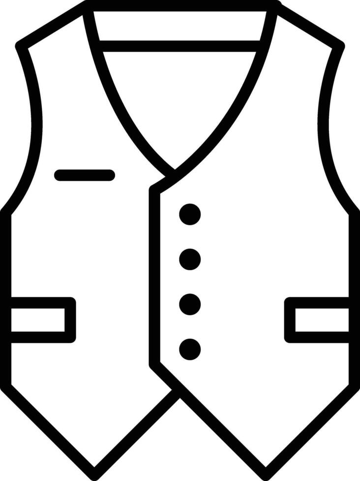 Vest Illustration Icon vector