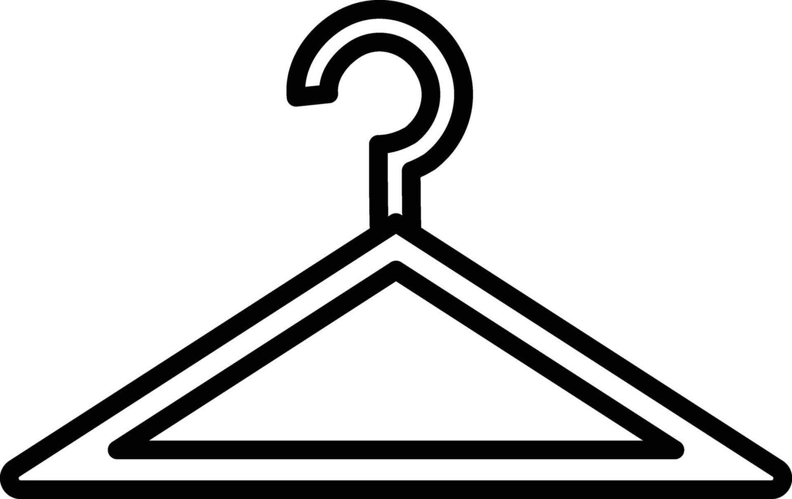 Clothes Hanger Illustration Icon vector