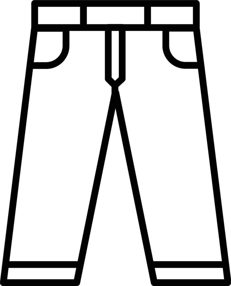 Pants Illustration Icon vector