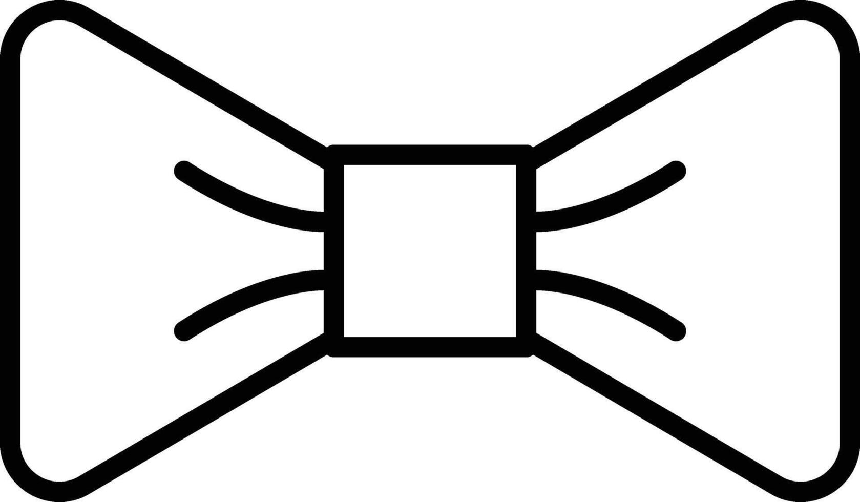 Bow Tie Illustration Icon vector