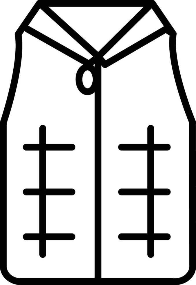 Coat Vest Illustration Icon vector