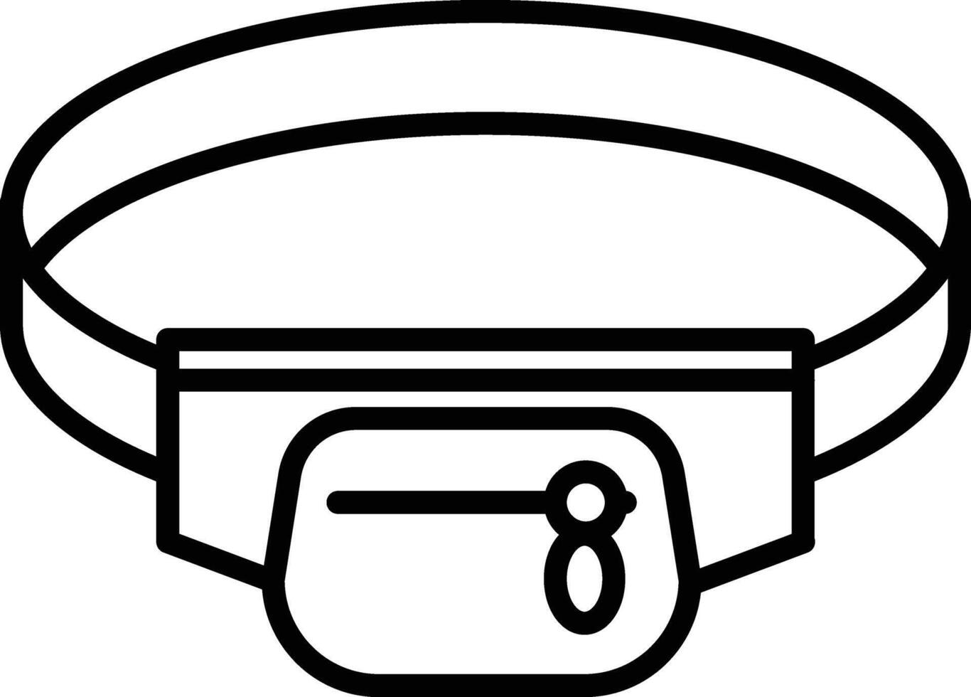 Waist Bag Illustration Icon vector