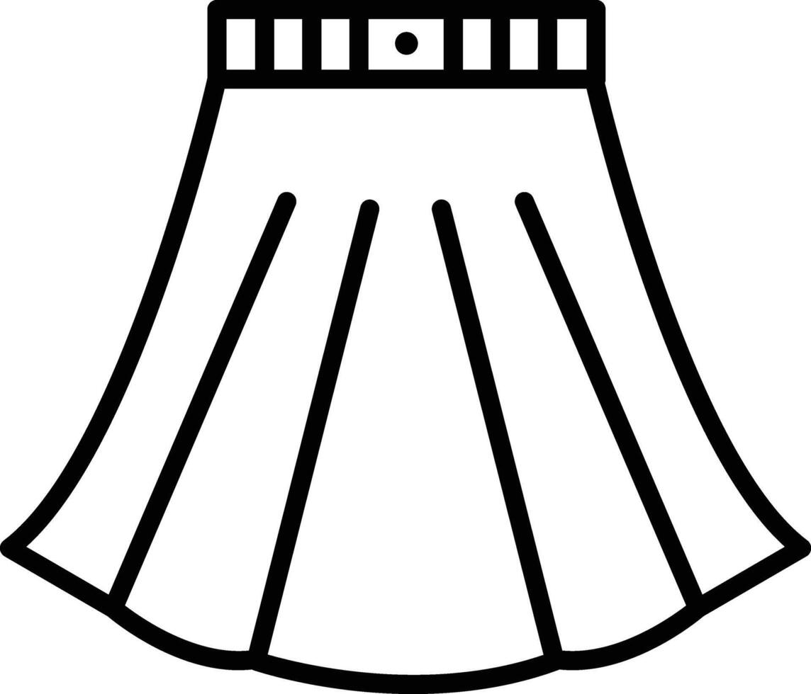 Skirt Illustration Icon vector