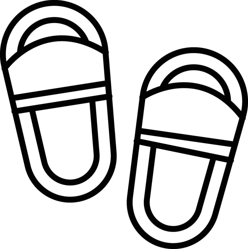 Flip Flop Illustration Icon vector