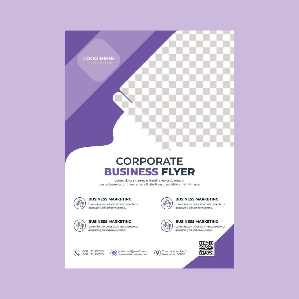 Business flyer template vector