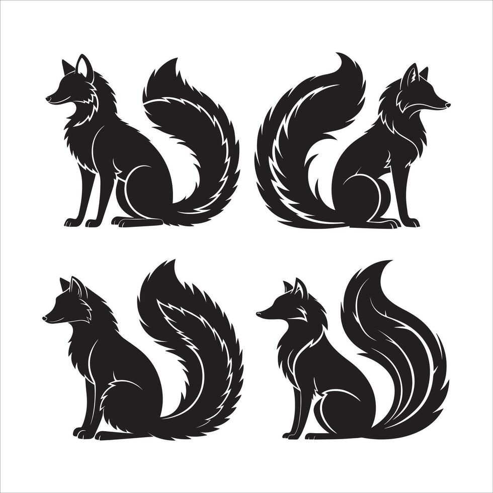 Bold Arctic Fox Design vector