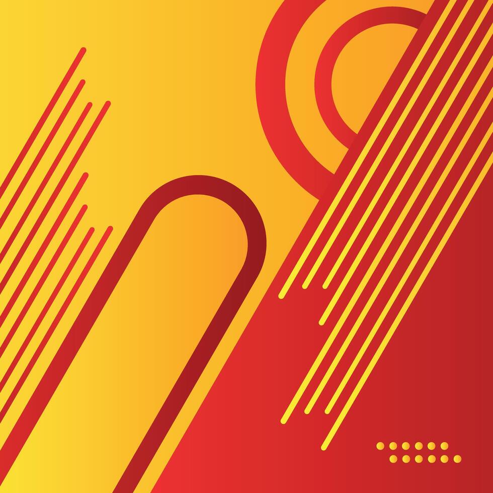 Abstract red yellow line geometric background. Modern futuristic background . Can be use for landing page, book covers, brochures, and wallpaper backgrounds vector
