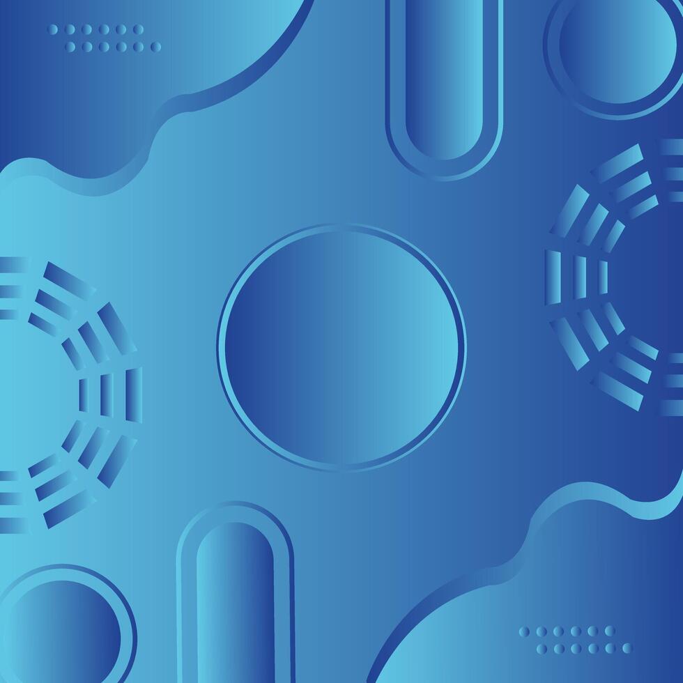 Abstract blue gradient random geometric shape circle background. Modern futuristic background. Can be use for landing page, headers, presentations, and wallpaper backgrounds vector