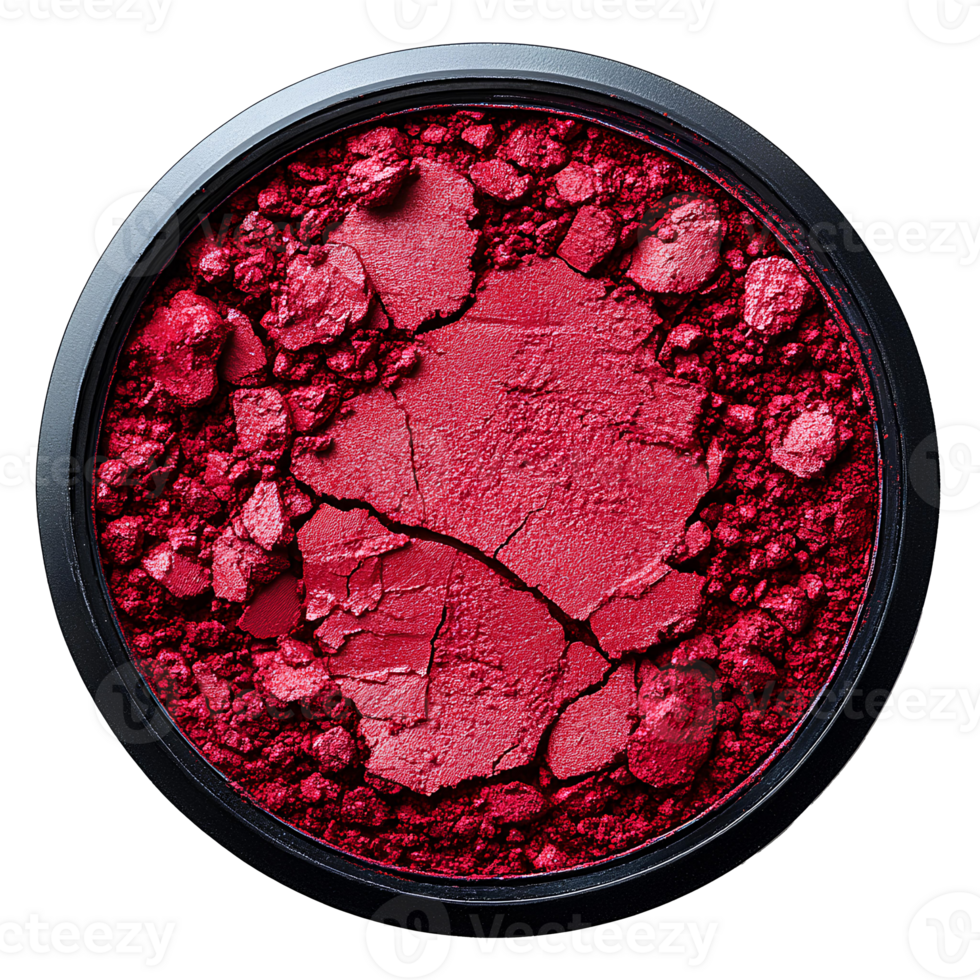 Vibrant red paint pigment isolated shown in a flat lay arrangement perfect for designs that emphasize creativity cosmetics or industrial use with a focus on rich color png