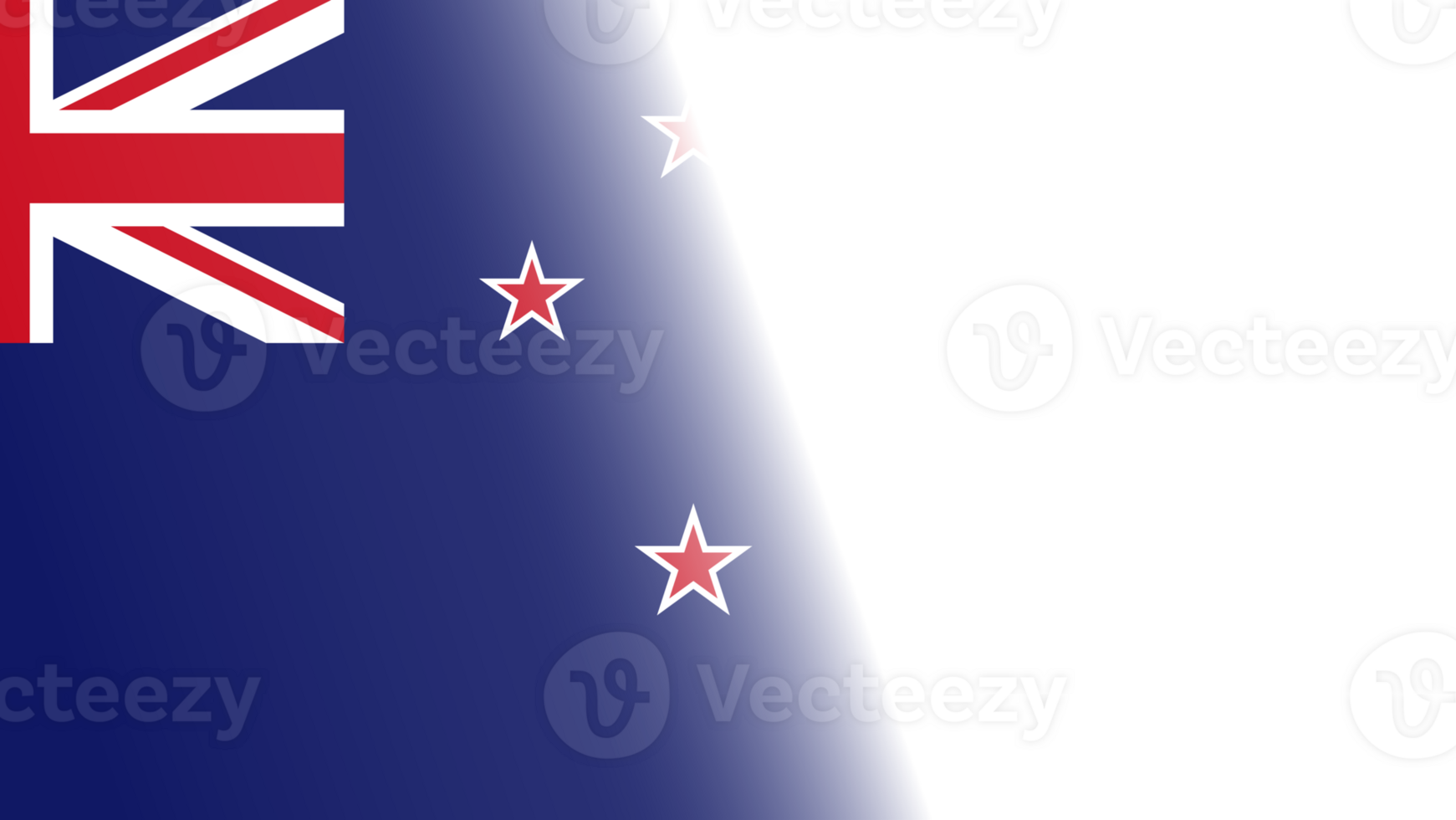 Transparent New Zeland flag banner png