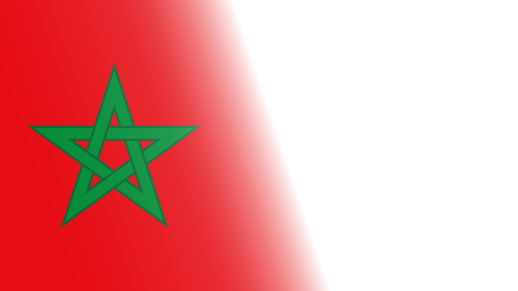 Transparent Morocco flag banner png