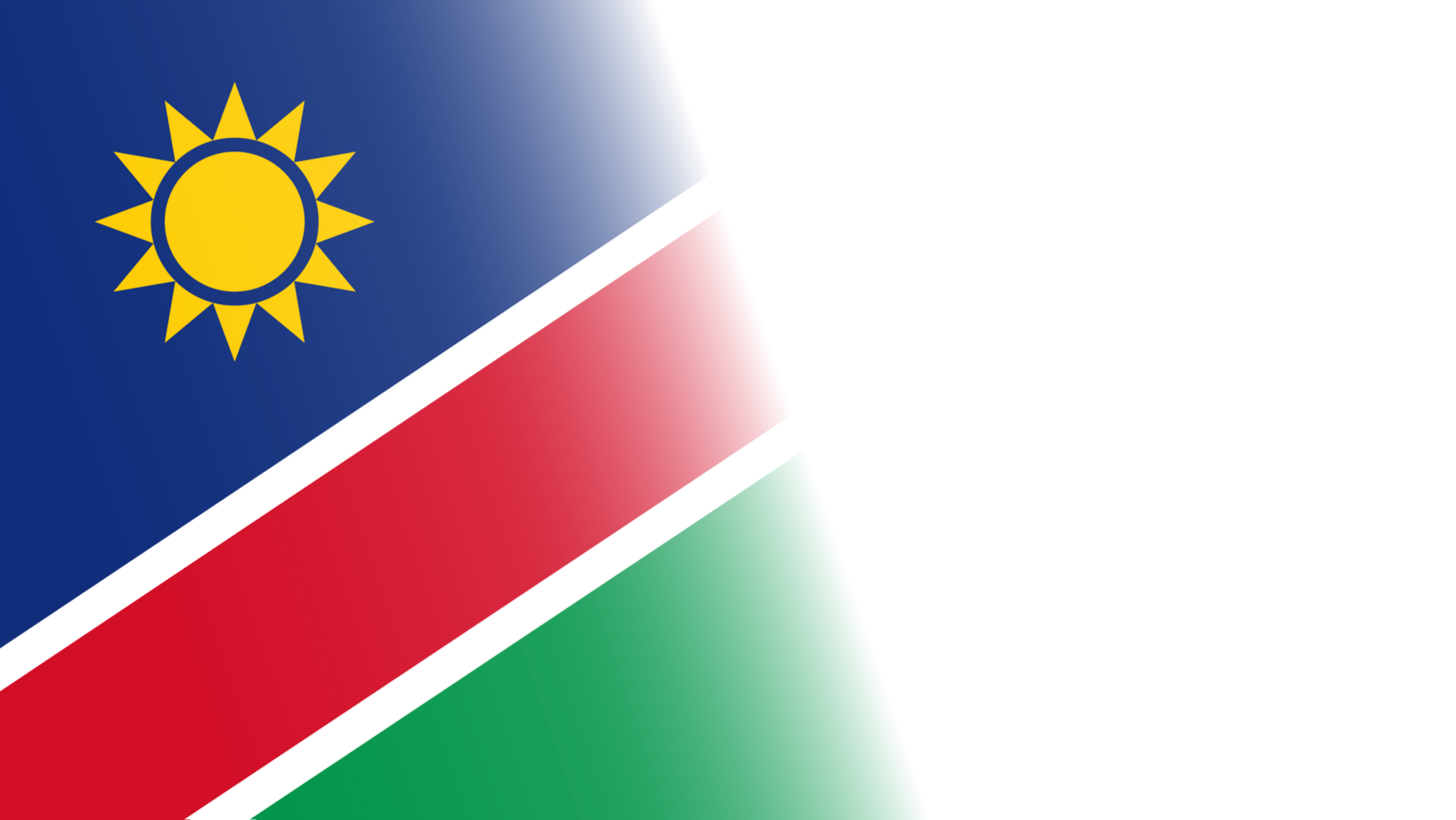 Transparent Namibia flag banner png