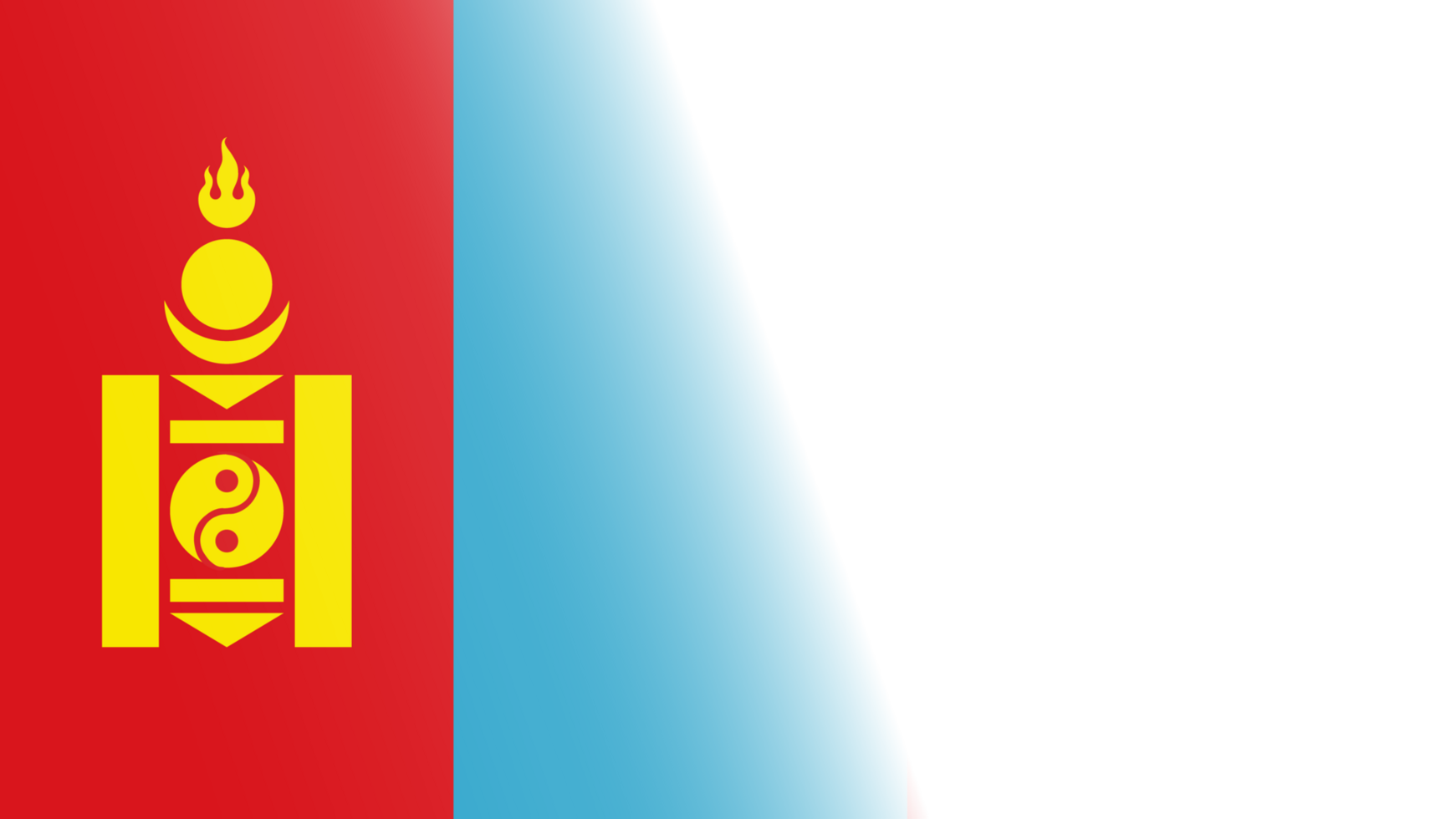 Transparent Mongolia flag banner png