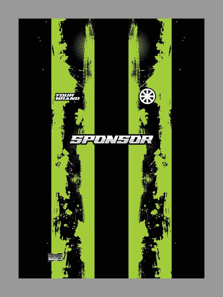 A black background with two vertical neon green stripes vector