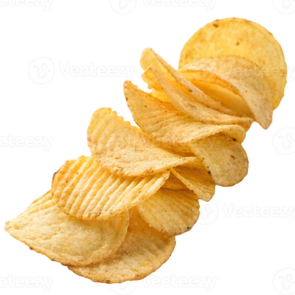 Crispy Potato Chips Golden, Flaky, Savory Snack Delight png